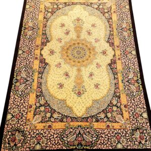 GHOM Silk Iran 133x92cm by master Abassi